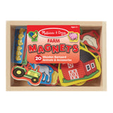 Wooden Farm Magnets X6