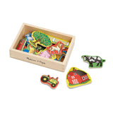 Wooden Farm Magnets X6