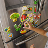 Wooden Farm Magnets X6