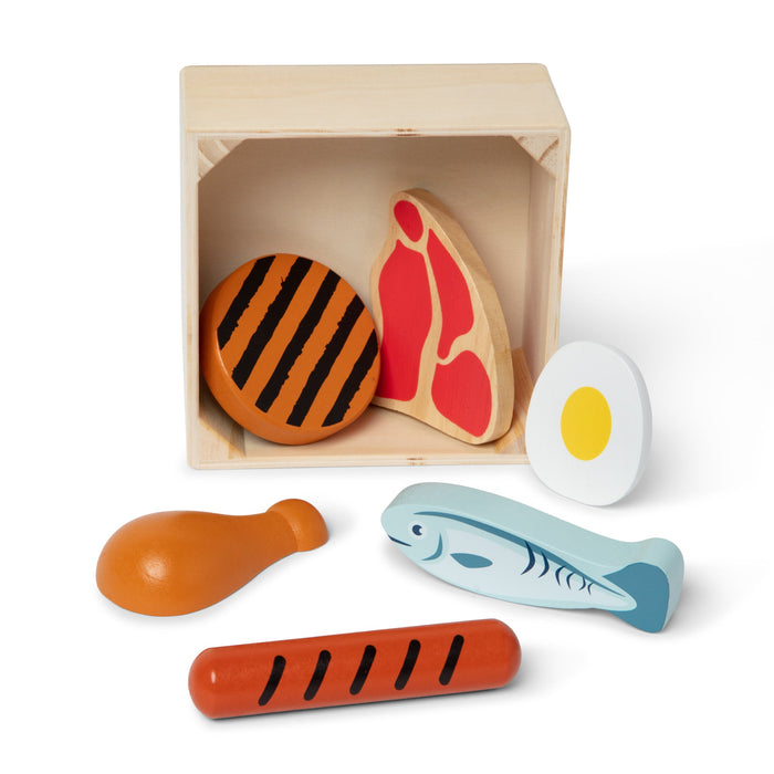 Wooden Food Groups Play Set – Protein E0
