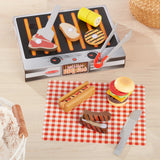 Wooden Grill & Serve BBQ Set J4