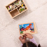 Wooden Jigsaw Puzzles in a Box - Dinosaurs O6