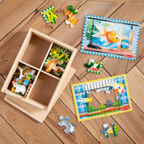 Wooden Jigsaw Puzzles in a Box - Pets Y5