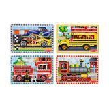 Wooden Jigsaw Puzzles in a Box - Vehicles E6