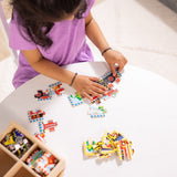 Wooden Jigsaw Puzzles in a Box - Vehicles E6