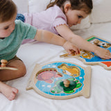 Wooden Jumbo Peg Puzzle 2-Pack: Fish Bowl, House Pets D2