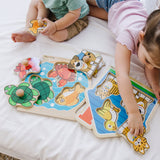 Wooden Jumbo Peg Puzzle 2-Pack: Fish Bowl, House Pets D2