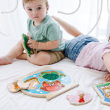 Wooden Jumbo Peg Puzzle 2-Pack: Fish Bowl, House Pets Z9