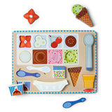 Wooden Magnetic Ice Cream Puzzle & Play Set - 16 Pieces G1