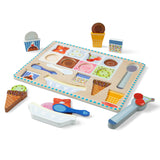 Wooden Magnetic Ice Cream Puzzle & Play Set - 16 Pieces G1