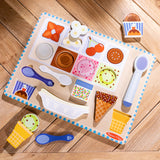 Wooden Magnetic Ice Cream Puzzle & Play Set - 16 Pieces G1