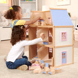 Wooden Multi-Level Dollhouse Z3
