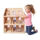 Wooden Multi-Level Dollhouse Z3