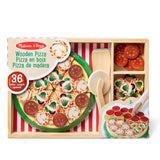 Wooden Pizza Party Play Set Q8