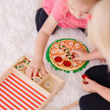 Wooden Pizza Party Play Set Q8