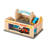 Wooden Service Station Parking Garage U9