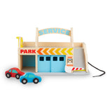 Wooden Service Station Parking Garage U9