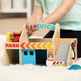 Wooden Service Station Parking Garage U9