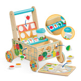 Wooden Shape Sorting Grocery Cart A2