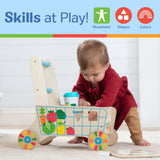 Wooden Shape Sorting Grocery Cart A2