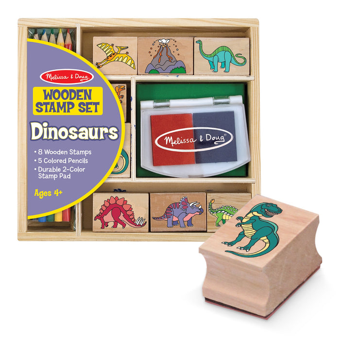 Wooden Stamp Set - Dinosaurs E1