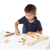 Wooden Stamp Set - Dinosaurs E1