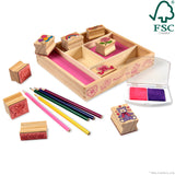 Wooden Stamp Set - Friendship T0