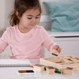 Wooden Stamp Set - Horses F6