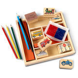 Wooden Stamp Set - Vehicles U1