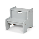 Wooden Step Stool – Gray J8