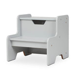 Wooden Step Stool – Gray J8