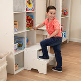 Wooden Step Stool - White W3