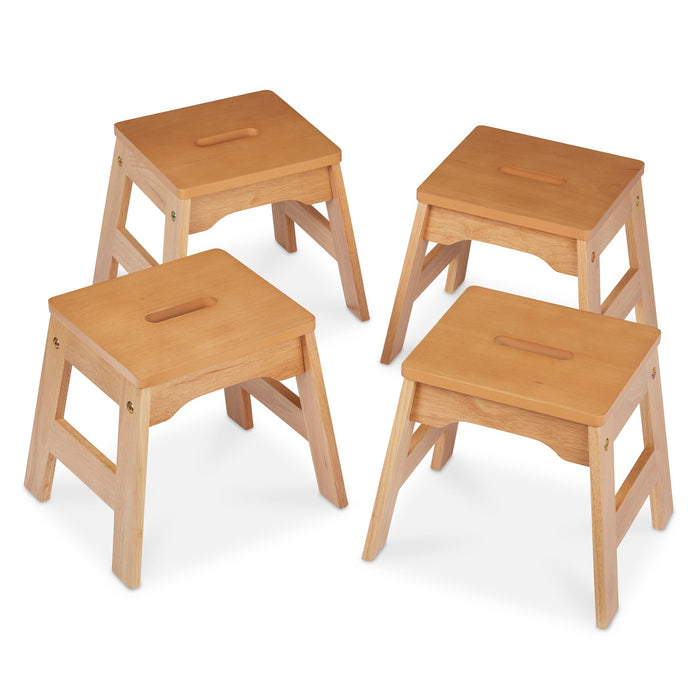 Wooden Stools – Set of 4 G1