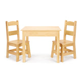 Wooden Table & Chairs - Natural F4