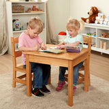 Wooden Table & Chairs - Natural F4