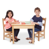 Wooden Table & Chairs - Natural O9