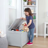 Wooden Toy Chest (Gray) A5