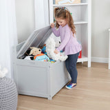 Wooden Toy Chest (Gray) A5