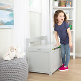 Wooden Toy Chest (Gray) A5