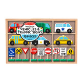 Wooden Vehicles and Traffic Signs J2