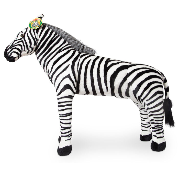 Zebra Lifelike Plush Stuffed Animal F8